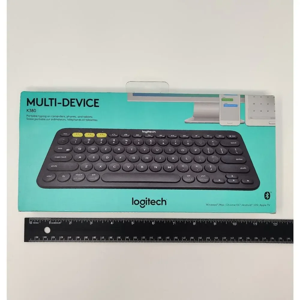 Logitech K380 Multi-Device Wireless Bluetooth Keyboard Android IOS Mac Windows